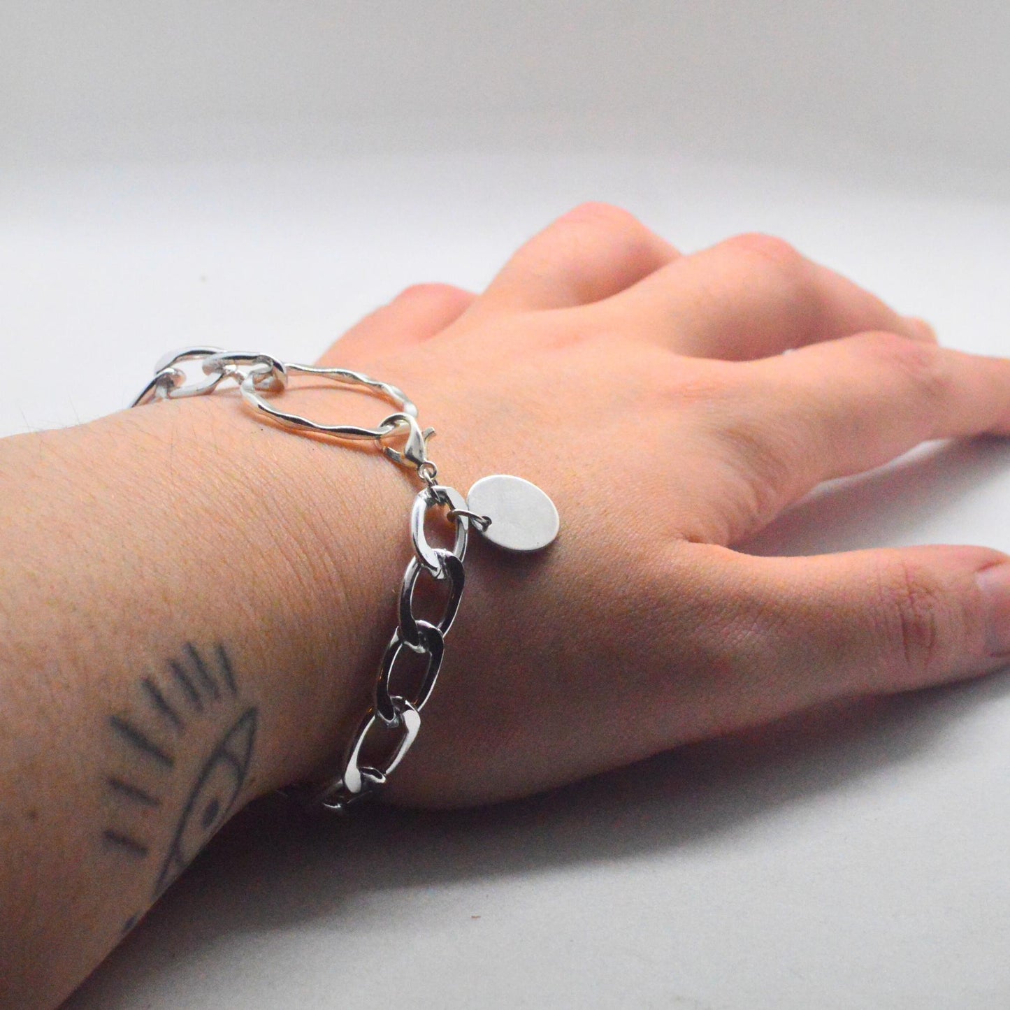 Chunky Silver Chain Bracelet