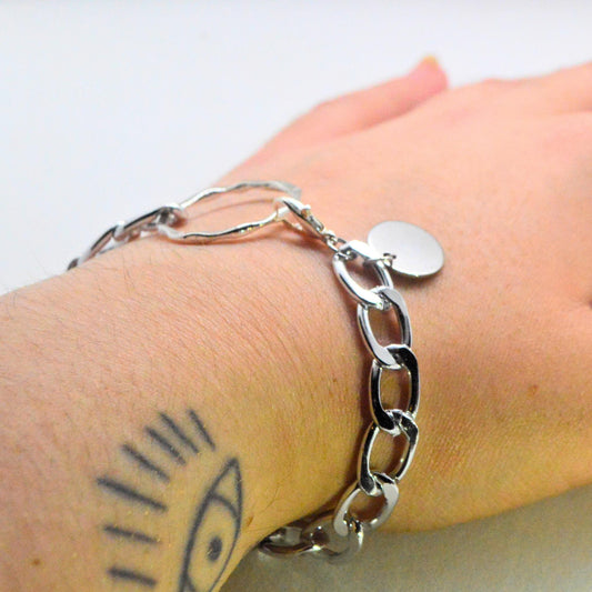 Chunky Silver Chain Bracelet